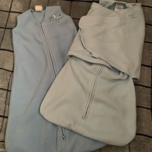 🌸🌸 Set of 2 Halo sleep sacks, 1 loose, 1 swaddle, small 3-6 months